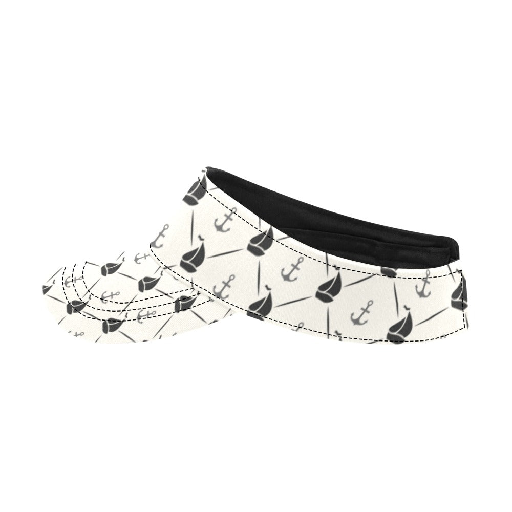 Sailboat Print Design LKS302 Unisex Sun Visor