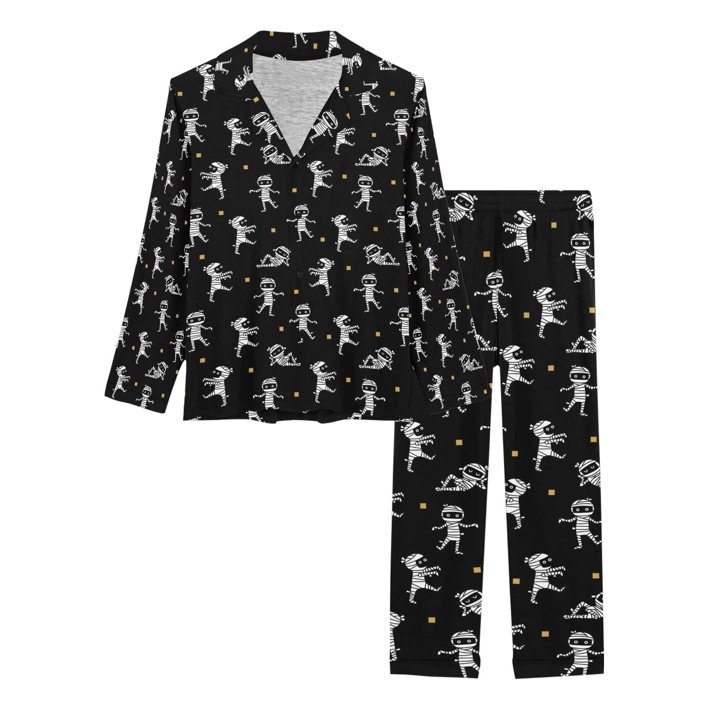 Mummy Cute Print Design LKS301 Women's Long Pajama Set