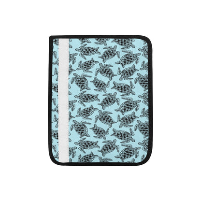 Sea Turtle Print Design LKS3010 Car Seat Belt Cover