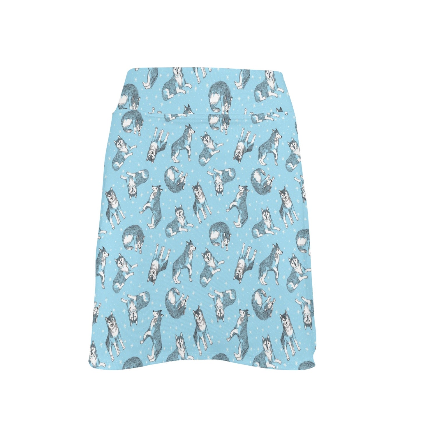 Wolf Design Print Pattern 17" Golf & Pickleball Skort with Pockets