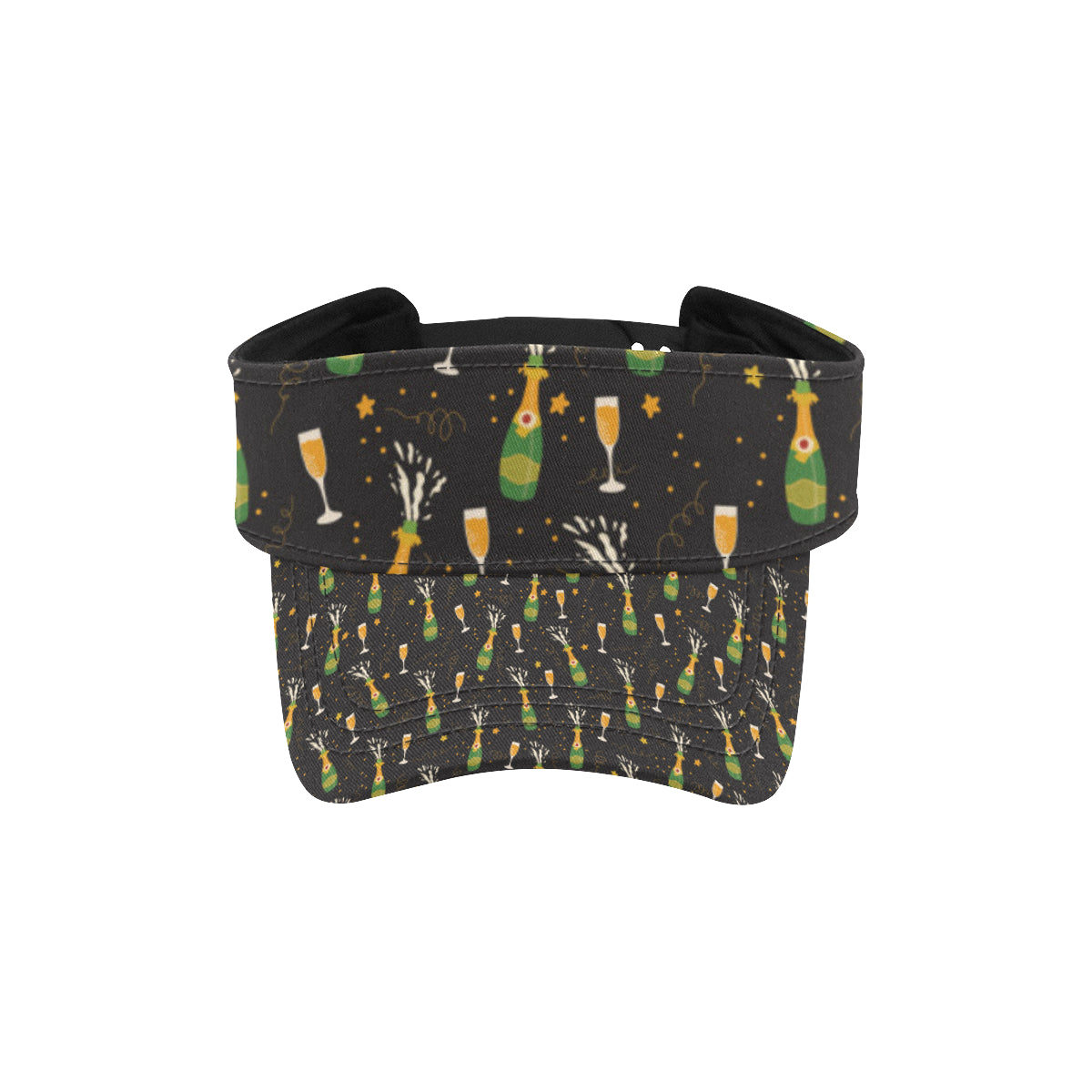Champagne Pattern Print Design 04 Unisex Sun Visor