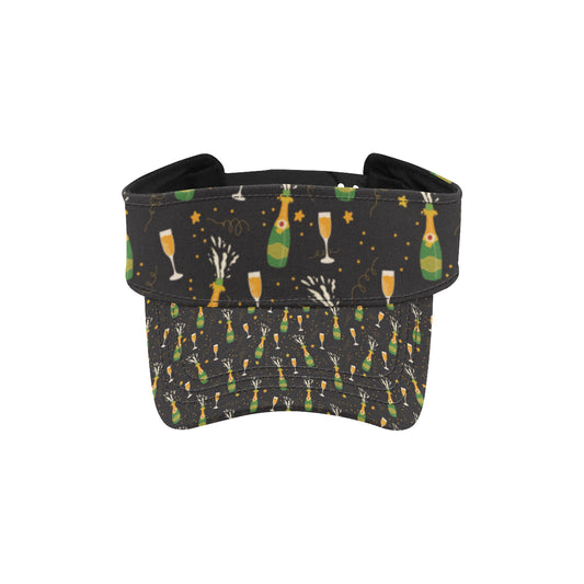 Champagne Pattern Print Design 04 Unisex Sun Visor