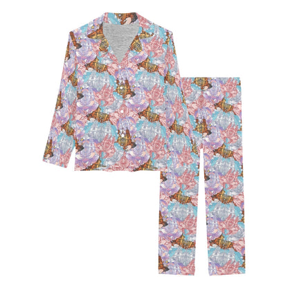 Christian Pattern Print Design 03 Women's Long Pajama Set