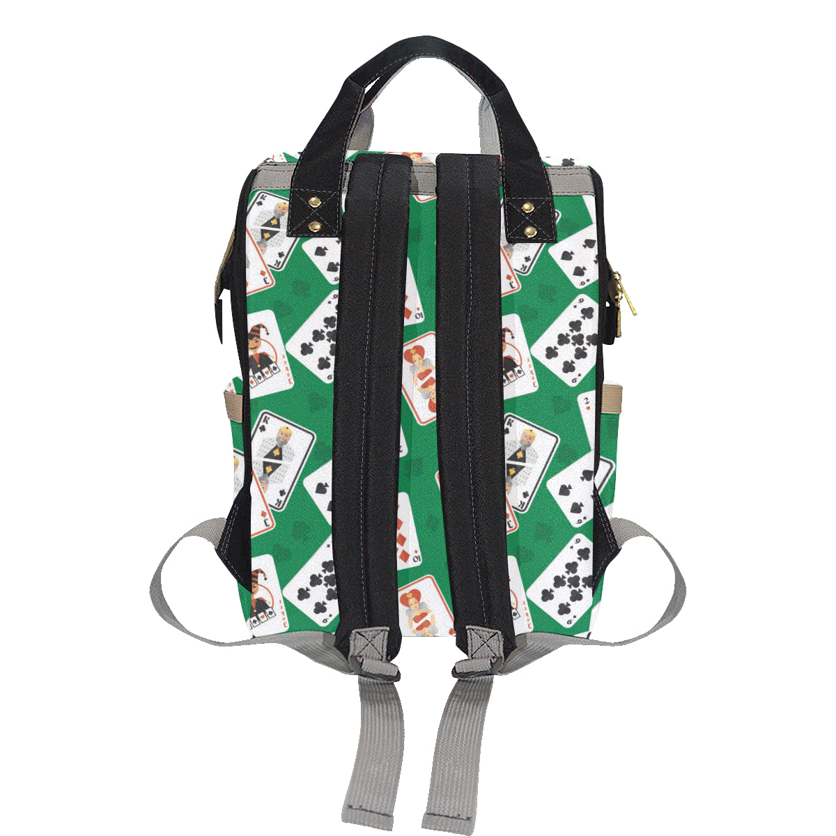 Poker Cards Pattern Print Design A03 Diaper Bag Backpack