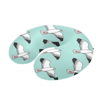 Pigeon Pattern Print Design 02 U-Shaped Travel Neck Pillow