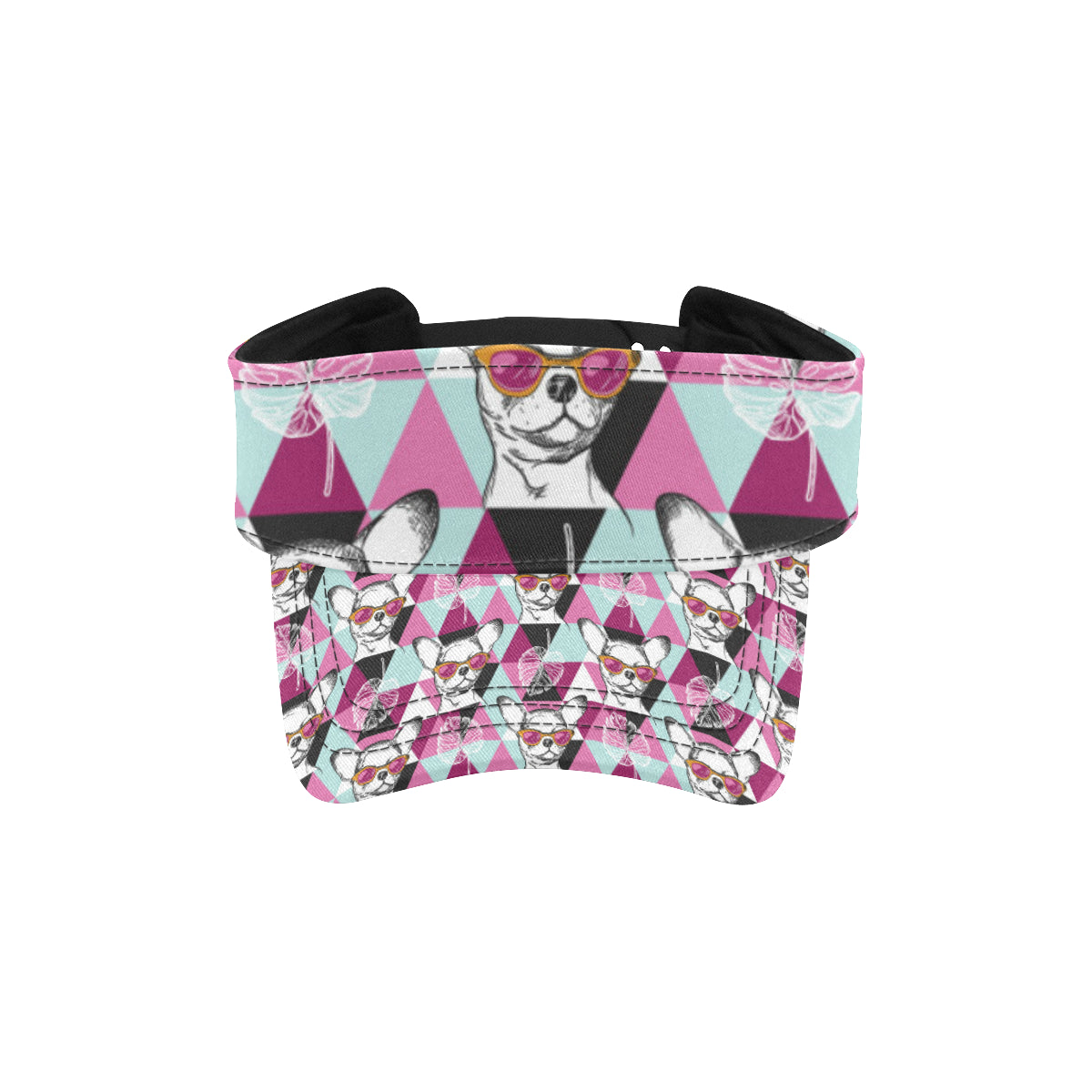 Chihuahua Cute Triangle Pattern Unisex Sun Visor