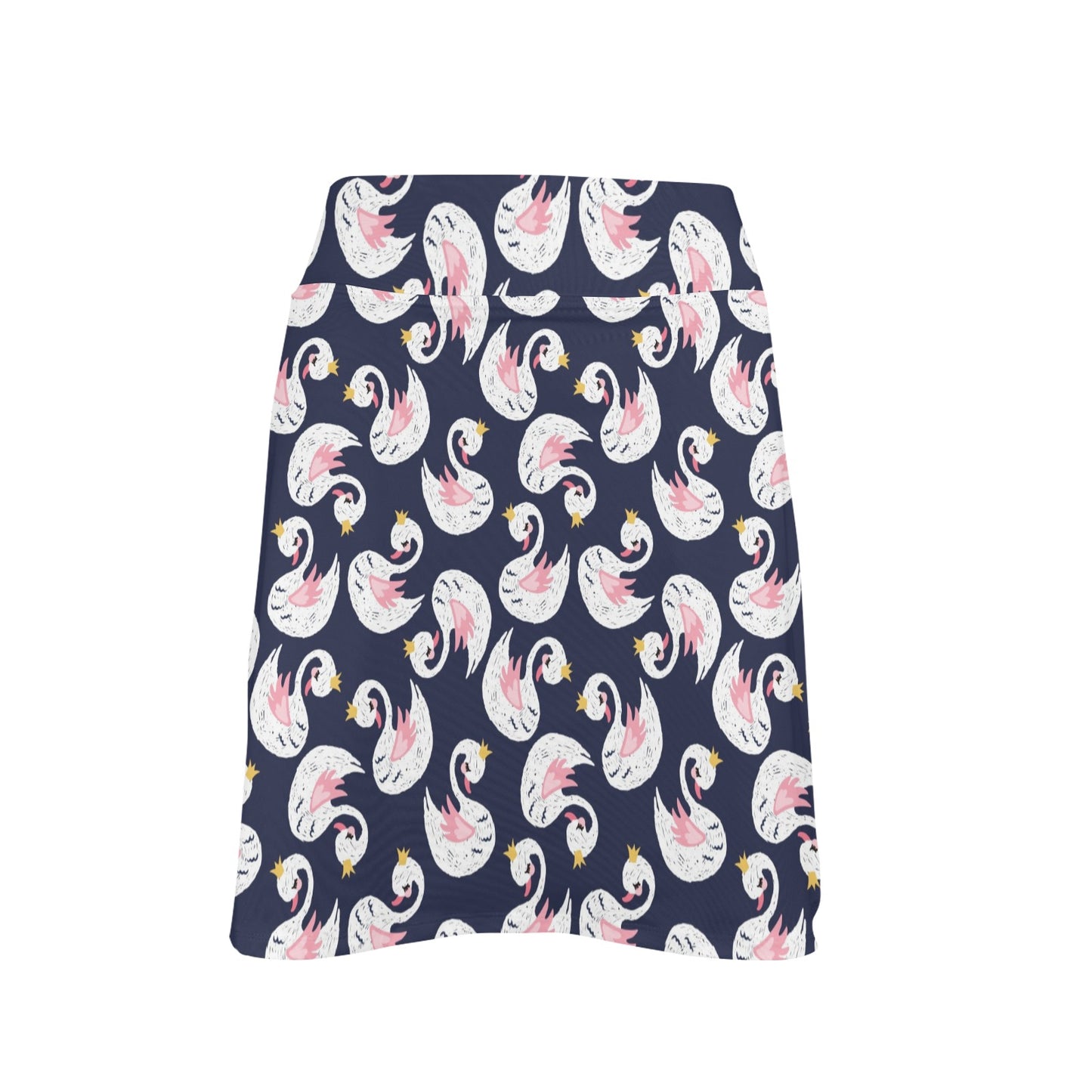 Swan Print Design LKS403 17" Golf & Pickleball Skort with Pockets