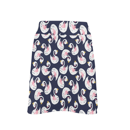 Swan Print Design LKS403 17" Golf & Pickleball Skort with Pockets