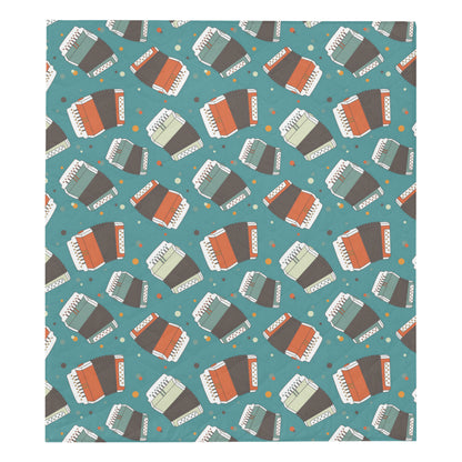 Accordion Pattern Print Design 02 Premium Quilt