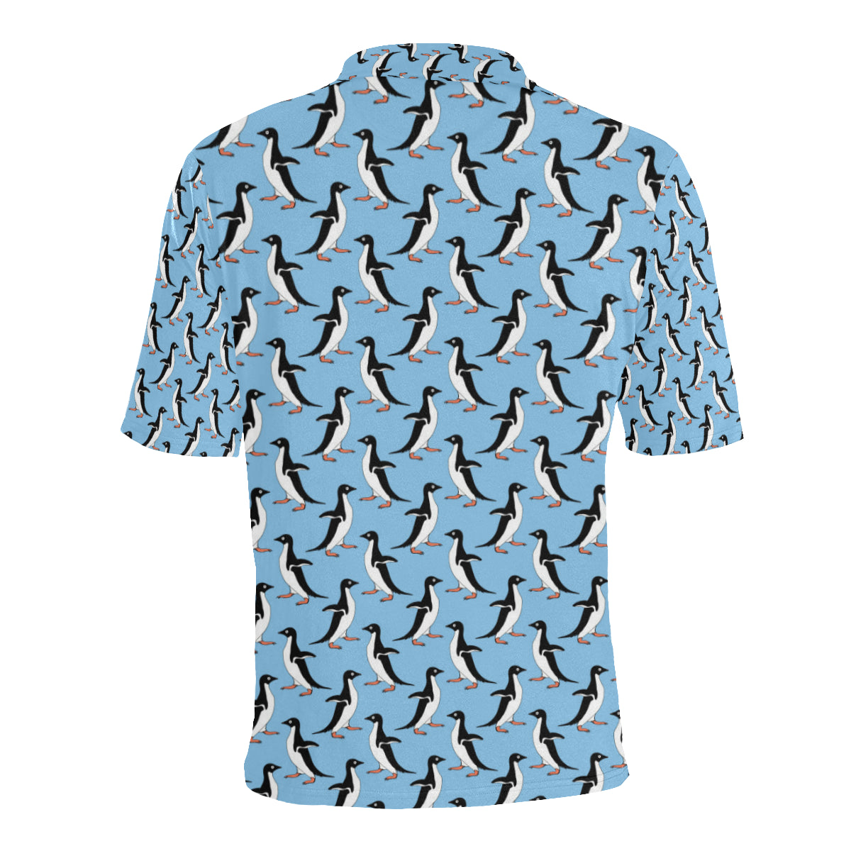 Penguin Dance Pattern Men Polo Shirt