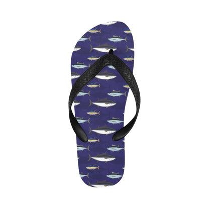 Tuna Fish Print Design LKS304 Flip Flops