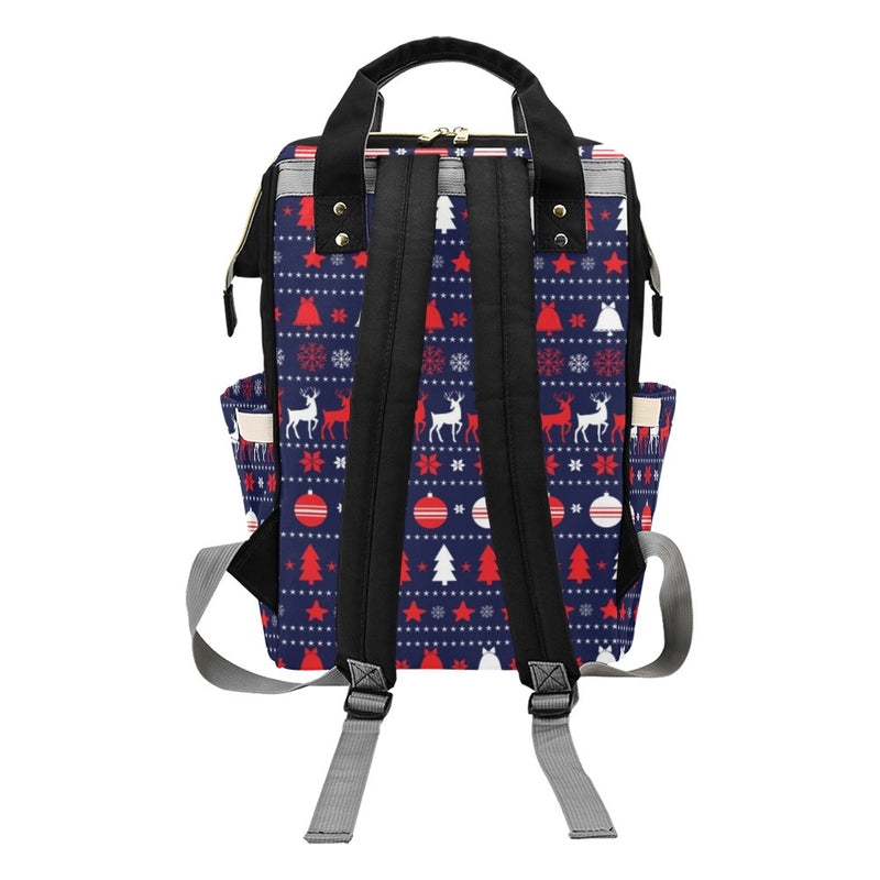 Reindeer Print Design LKS404 Diaper Bag Backpack