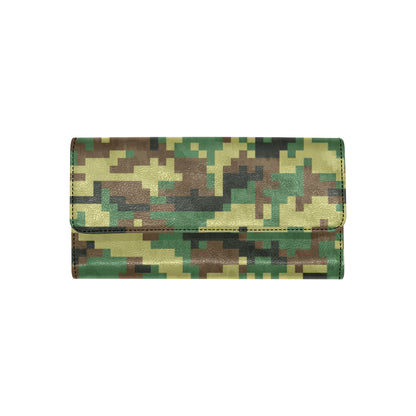 ACU Army Digital Pattern Print Design 02 Women's Trifold Wallet