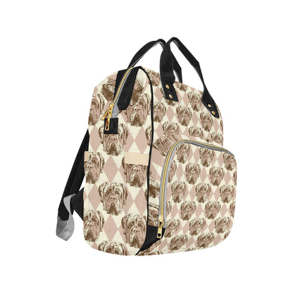 Mastiffs Pattern Print Design 01 Diaper Bag Backpack