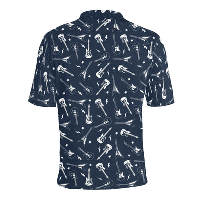 Electric Guitar Print Design LKS402 Men Polo Shirt