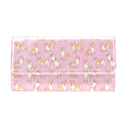 Shiba Inu Print Design LKS303 Women's Trifold Wallet