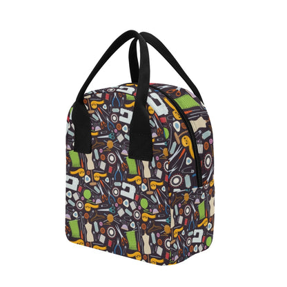 Sewing Equipment Print Design LKS308 Insulated Lunch Bag