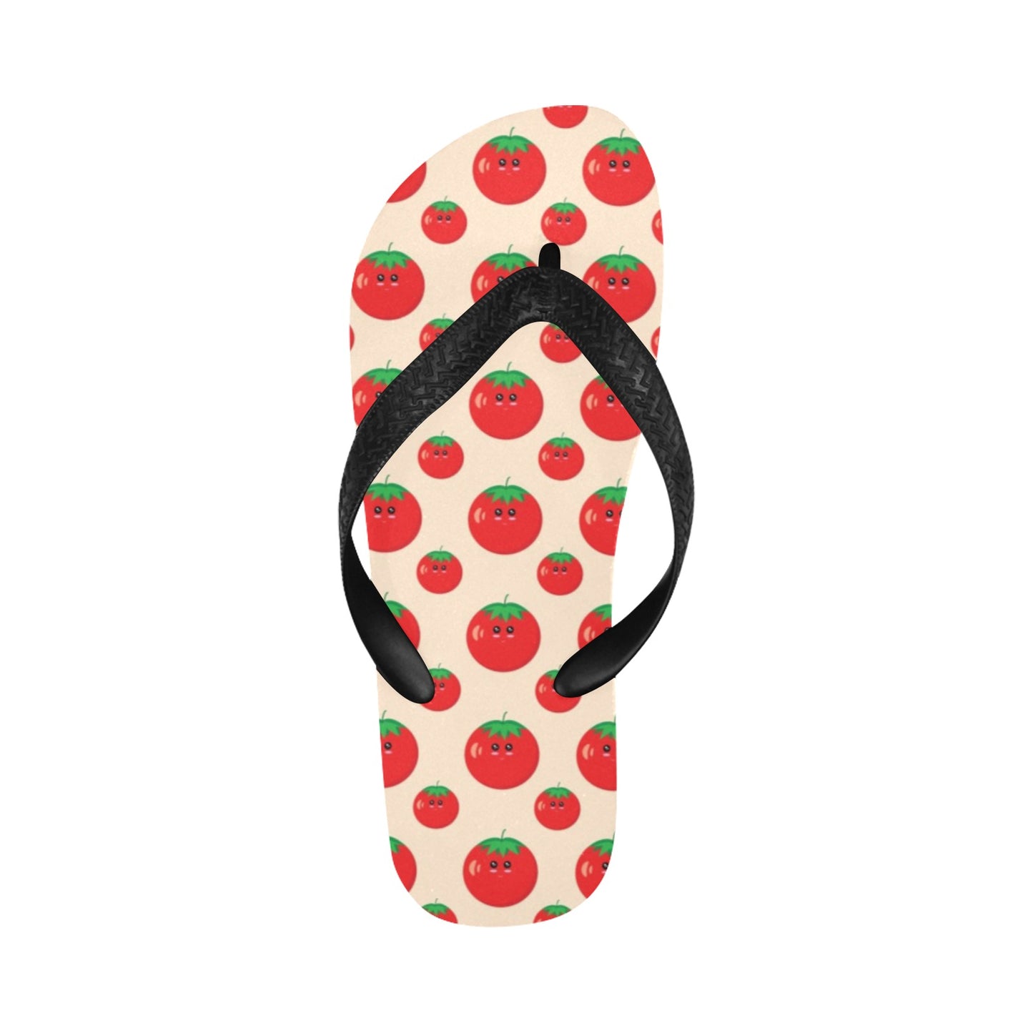 Tomato Print Design LKS308 Flip Flops