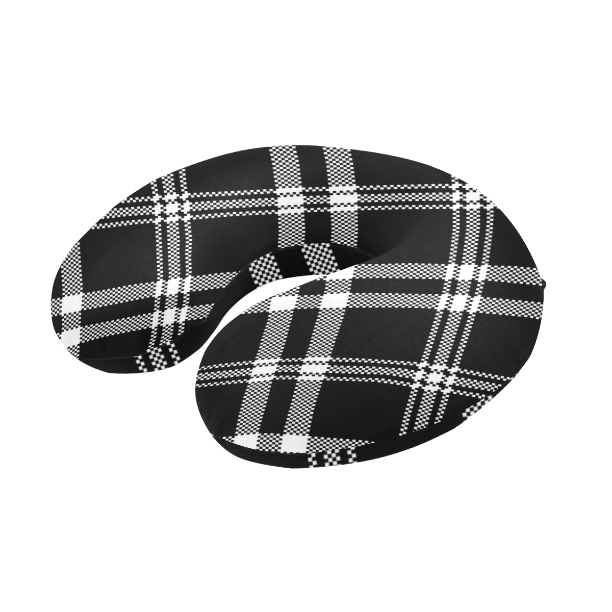 Madras Pattern Print Design 03 U-Shaped Travel Neck Pillow
