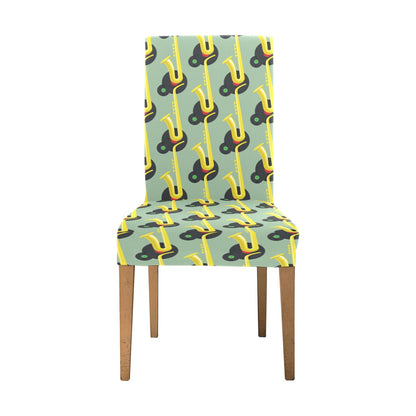 Saxophone Print Design LKS405 Dining Chair Slipcover