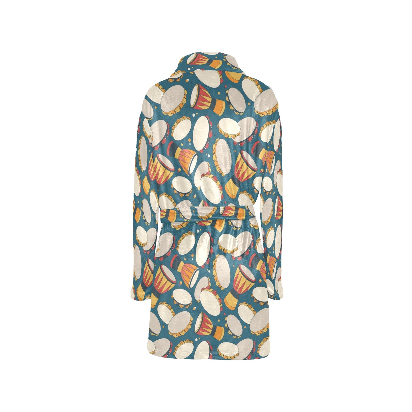 Tambourine Pattern Print Design 01 Women's Fleece Robe