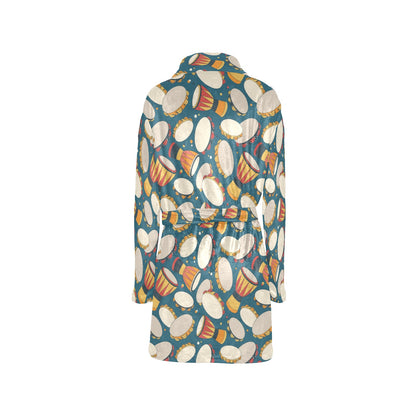 Tambourine Pattern Print Design 01 Women's Fleece Robe