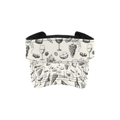 Wine Themed Print Design LKS306 Unisex Sun Visor