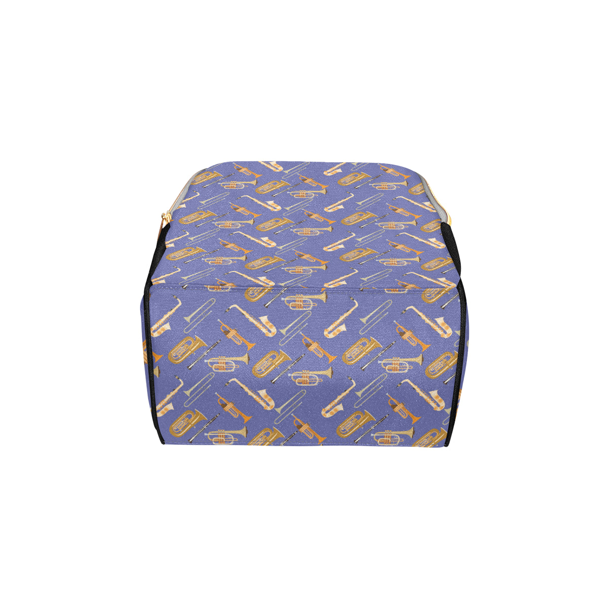 Trombone Pattern Print Design 02 Diaper Bag Backpack