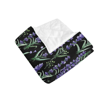 Lavender Pattern Print Design LV01 Premium Quilt