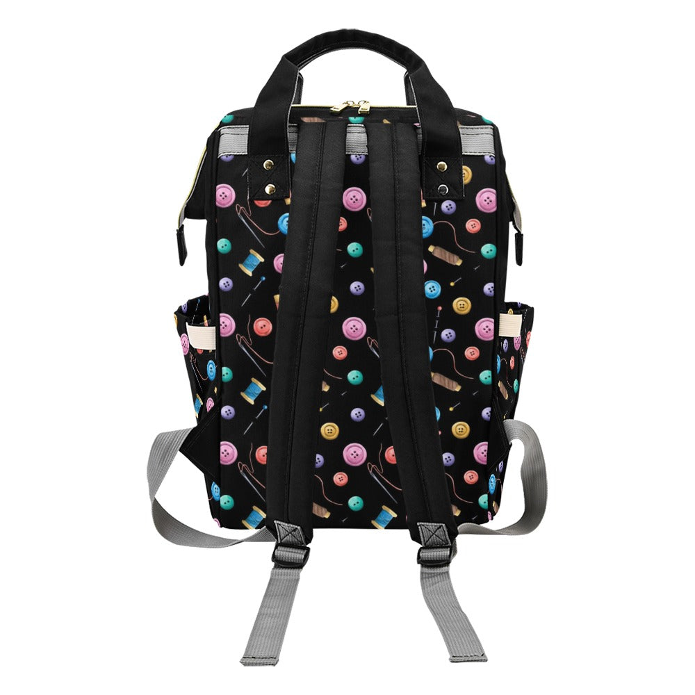 Sewing Print Design LKS309 Diaper Bag Backpack