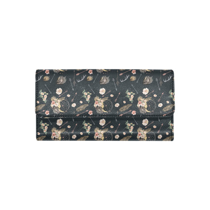 Bohemian Pattern Print Design 09 Women's Trifold Wallet