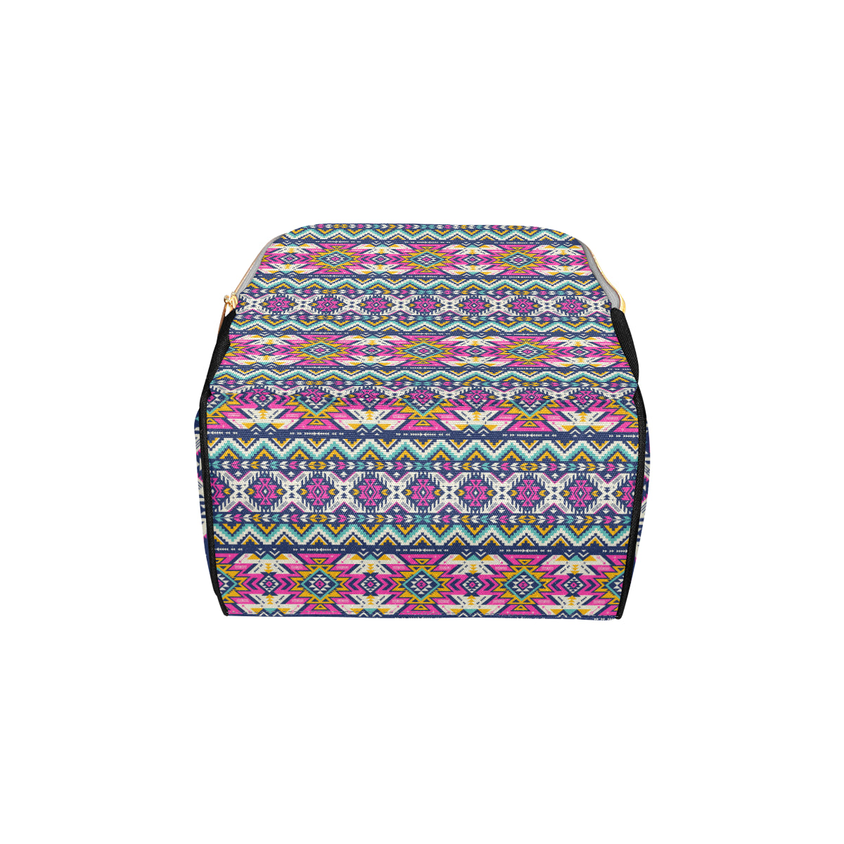 Aztec Pink Geometric Print Pattern Diaper Bag Backpack