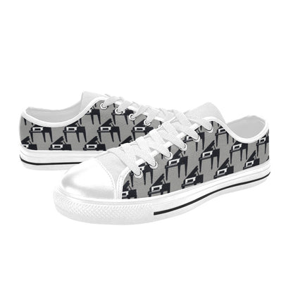 Piano Print Design LKS404 Women's White Low Top Shoes