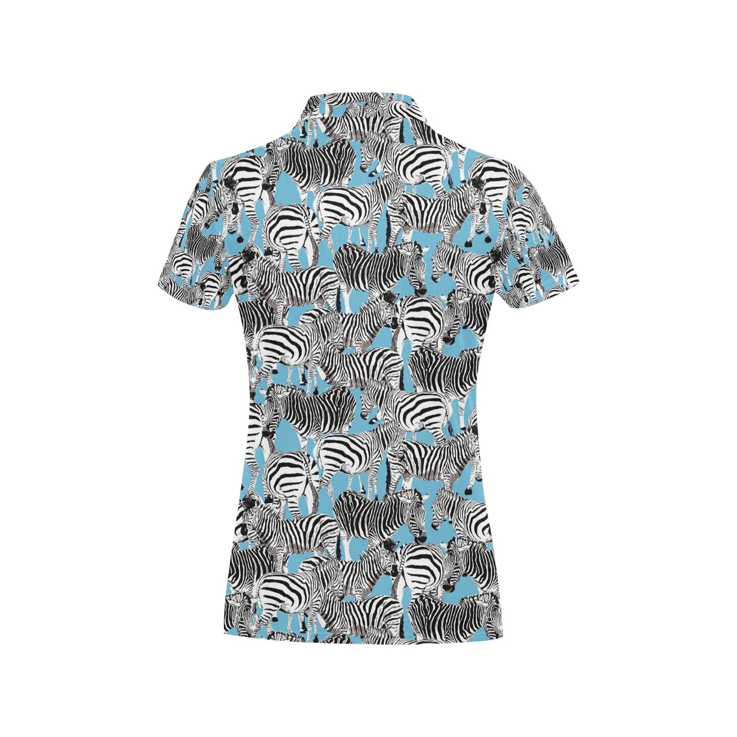 Zebra Print Design LKS305 Women's Polo Shirt