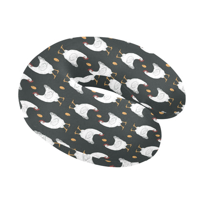 Chicken Pattern Print Design 06 U-Shaped Travel Neck Pillow