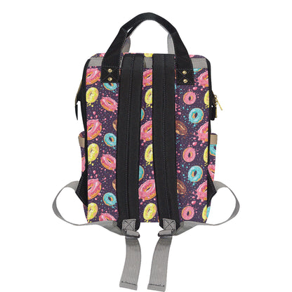 Donut Pattern Print Design DN03 Diaper Bag Backpack