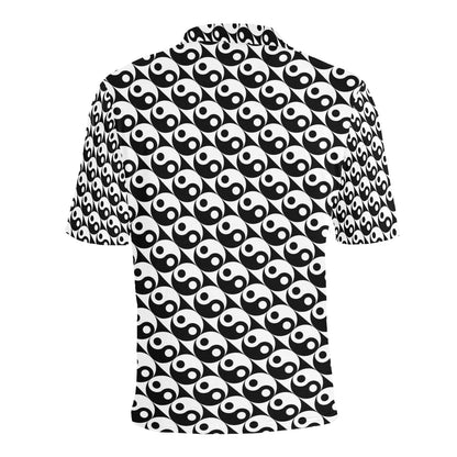 Yin Yang Print Design LKS304 Men Polo Shirt