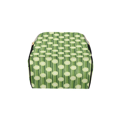 Cucumber Pattern Print Design CC03 Diaper Bag Backpack