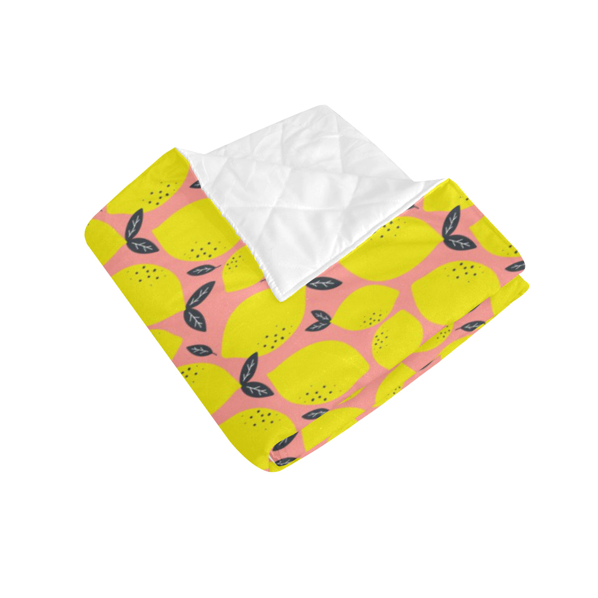 Lemon Pattern Print Design LM03 Premium Quilt