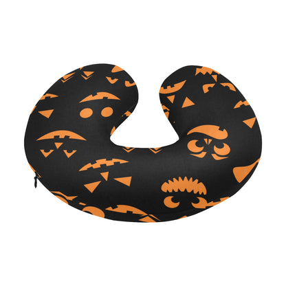 Halloween Pattern Print Design 02 U-Shaped Travel Neck Pillow