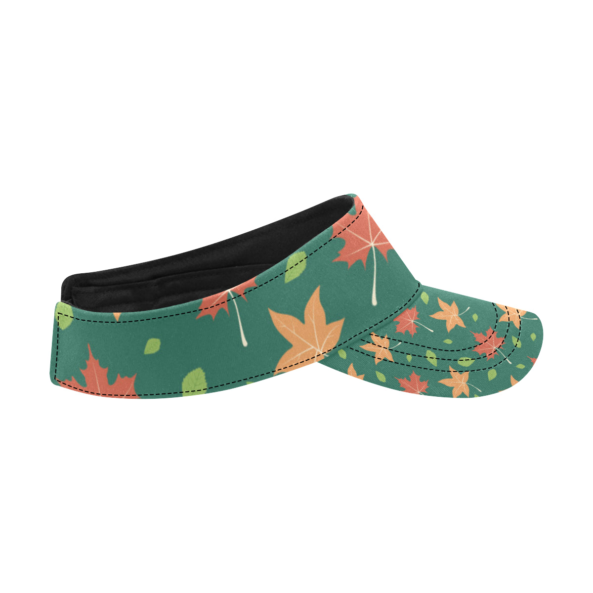 Maple Leaf Pattern Print Design 04 Unisex Sun Visor