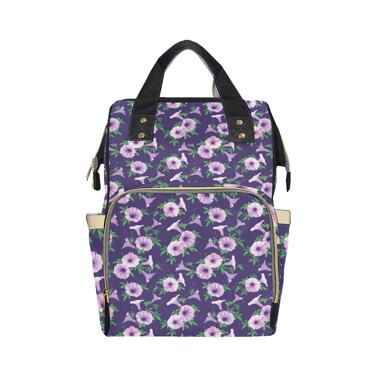 Morning Glory Pattern Print Design MG01 Diaper Bag Backpack