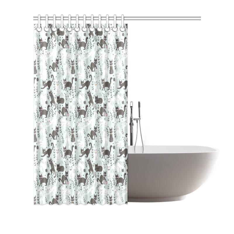Cat Pattern Print Design 08 Shower Curtain