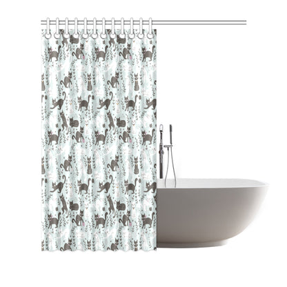 Cat Pattern Print Design 08 Shower Curtain