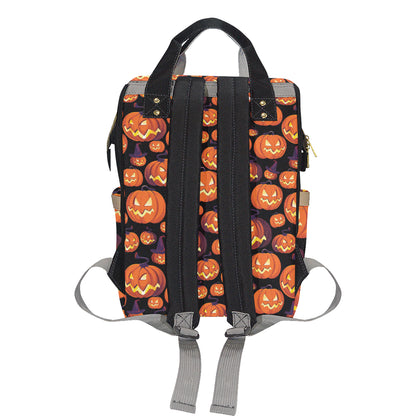Halloween Pattern Print Design 04 Diaper Bag Backpack