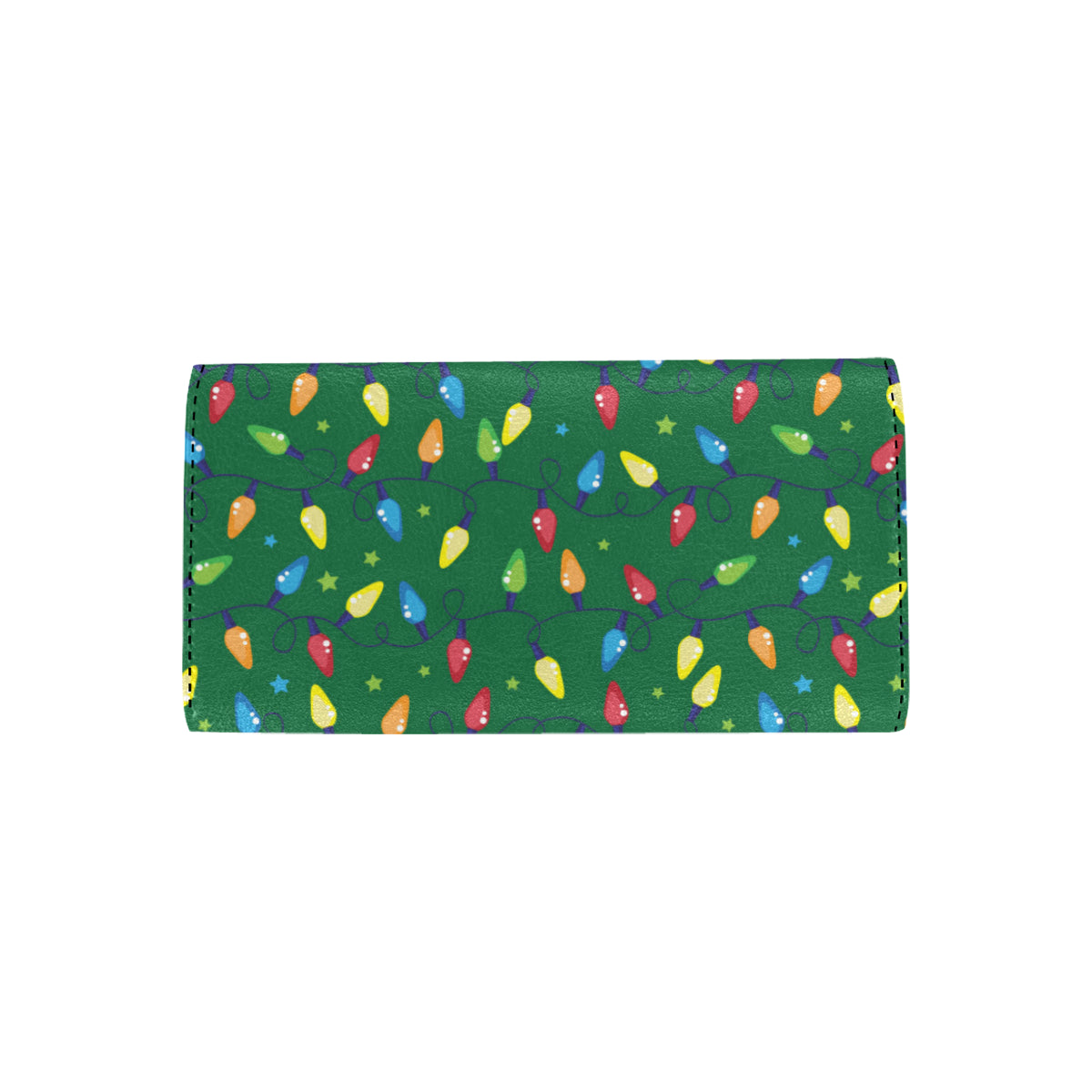 Christmas Light Pattern Print Design 02 Women's Trifold Wallet