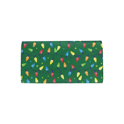 Christmas Light Pattern Print Design 02 Women's Trifold Wallet