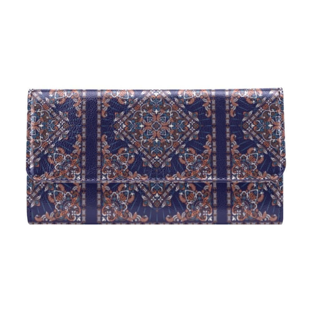Bandana Print Design LKS3012 Women's Trifold Wallet