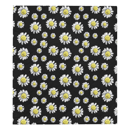 Daisy Pattern Print Design DS01 Premium Quilt