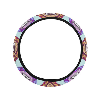 Third Eye Print Design LKS302 Steering Wheel Cover with Elastic Edge